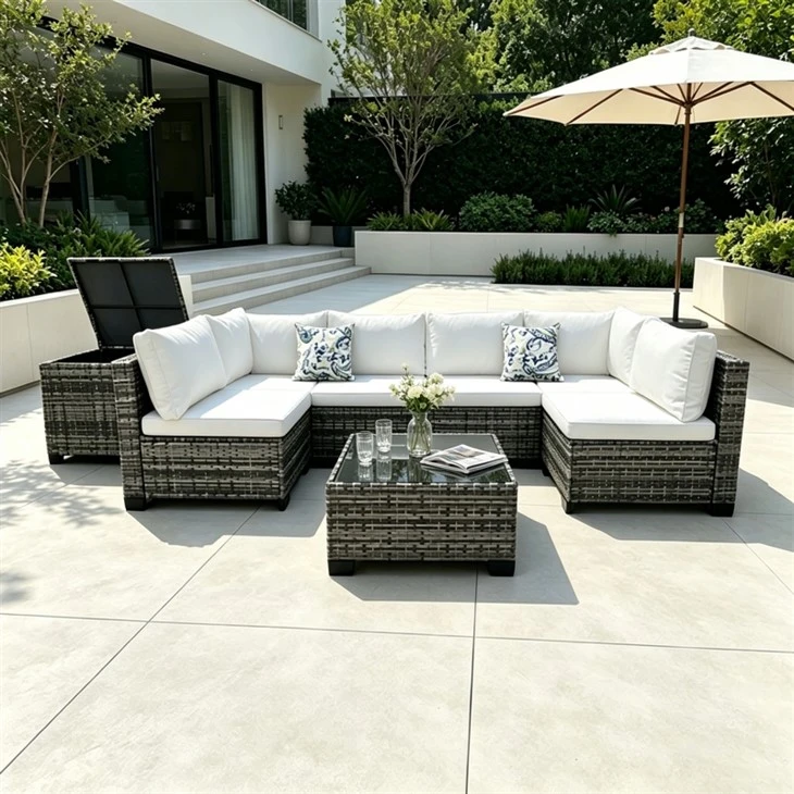 Rattan Corner Set With Storage suppliers